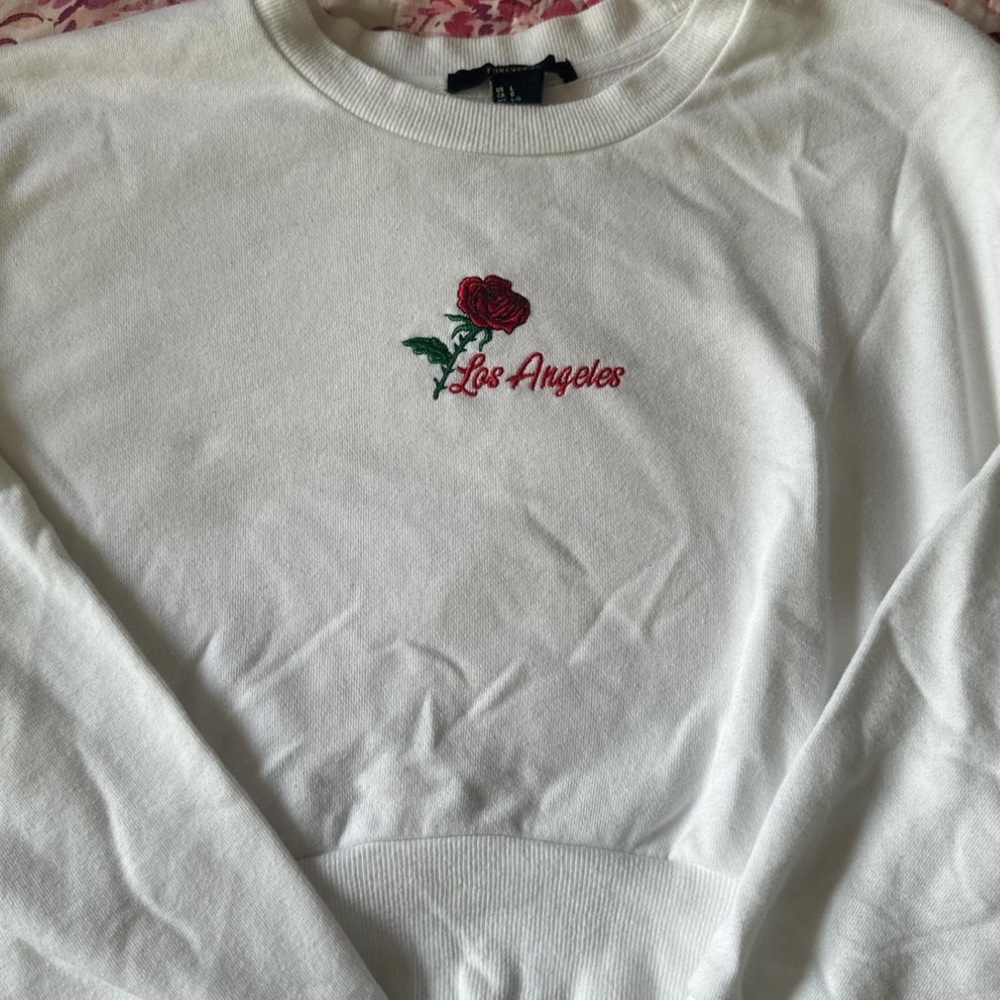 forever 21 long sleeve crop top